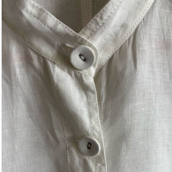 Eileen Fisher Womens Long Sleeve Front Button Jacket White Size Small - Picture 9 of 13